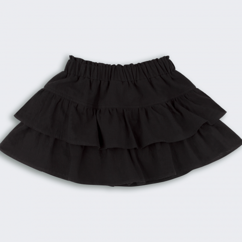 Школьная юбка шорты Bembi City collection 7 - 13 лет Коттон-фактурный Черный ЮБ123