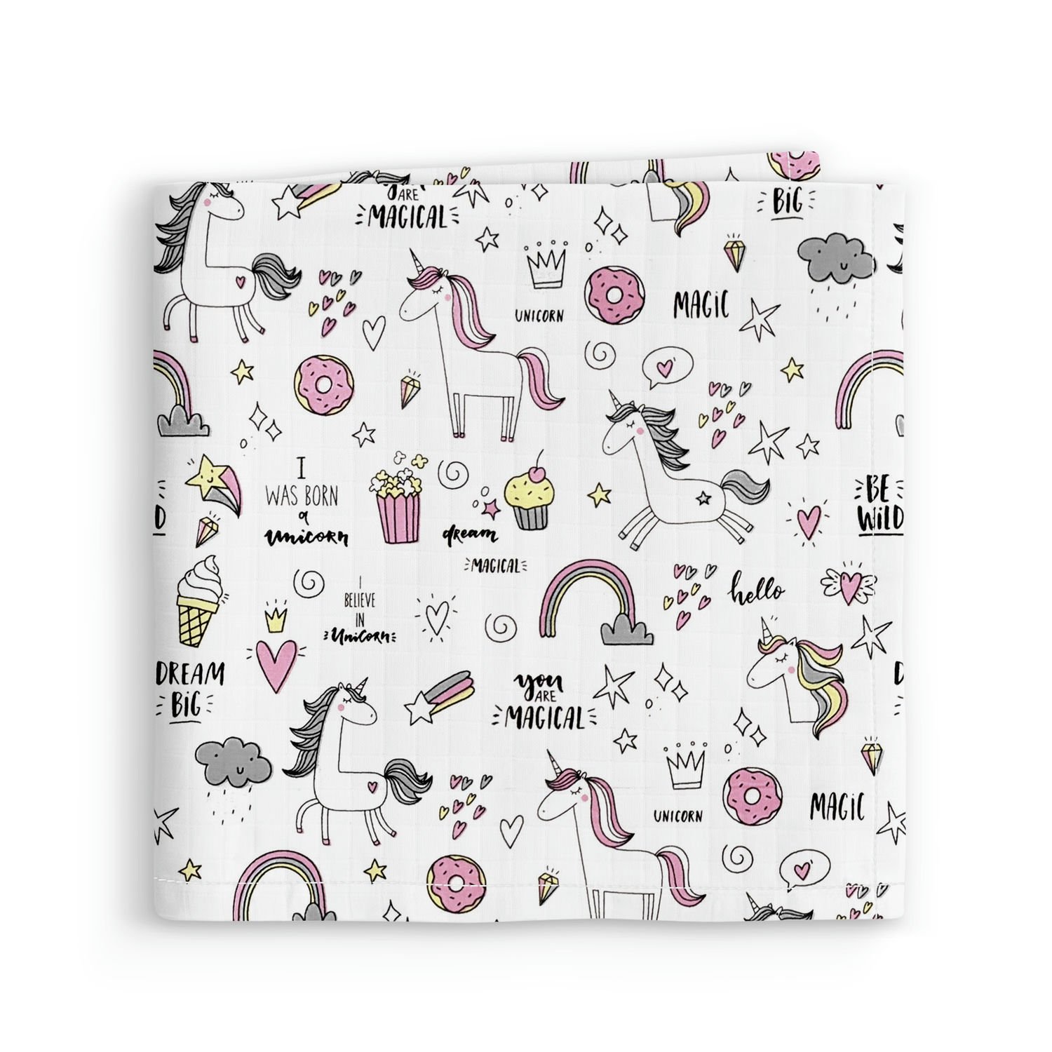 Муслиновая пеленка для детей Cosas Голубой Unicorn Sweet