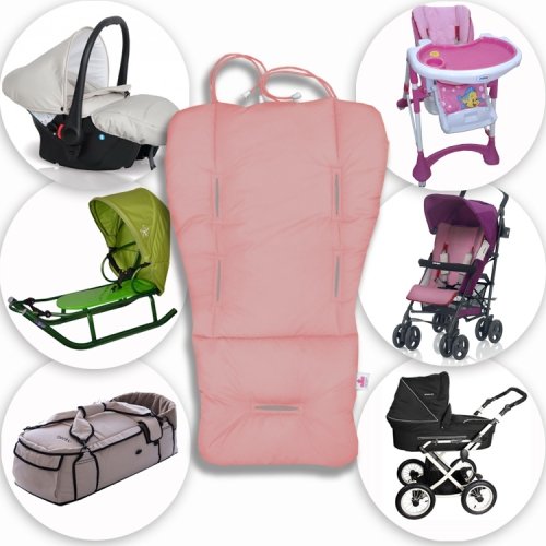 Матрасик в коляску и автокресло Ontario Baby Universal Premium Звезды розовые Розовый ART-0000273-10