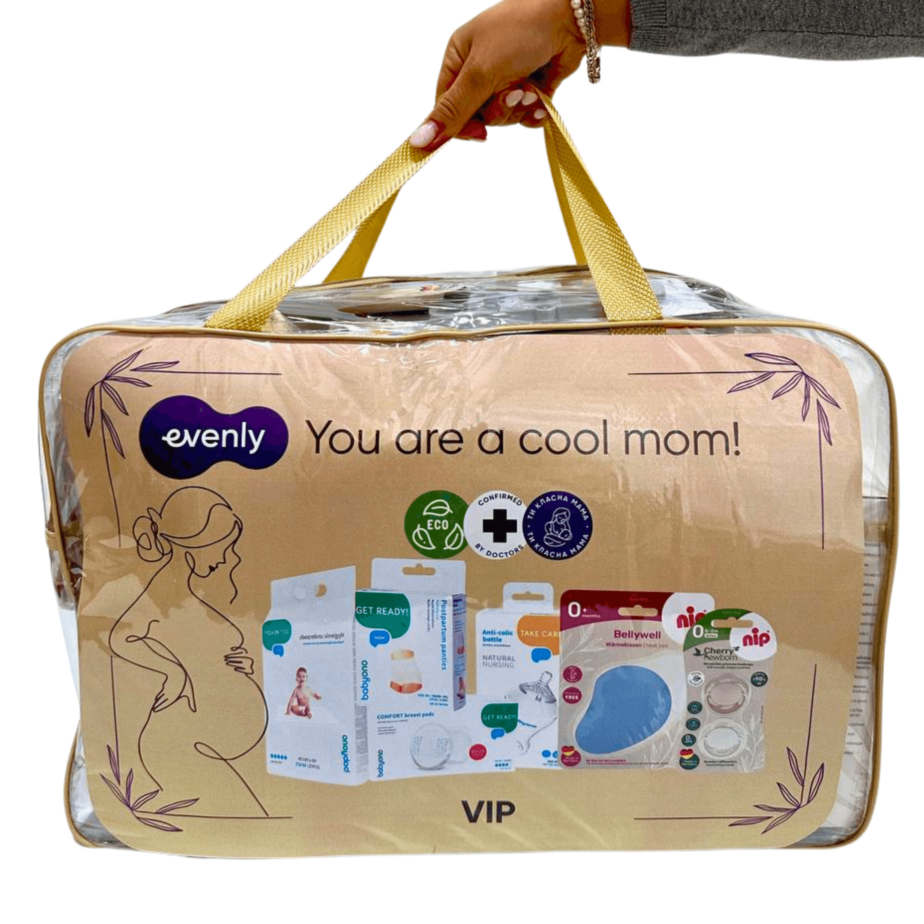 Сумка в роддом Evenly с наполнением Vip S-003