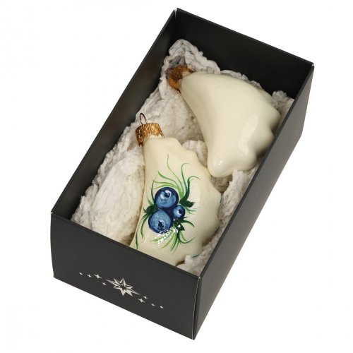 Елочная игрушка набор 2 шт Rizdviani Istorii Украинские истории Вареники з чорницею 8 см 4820001248685