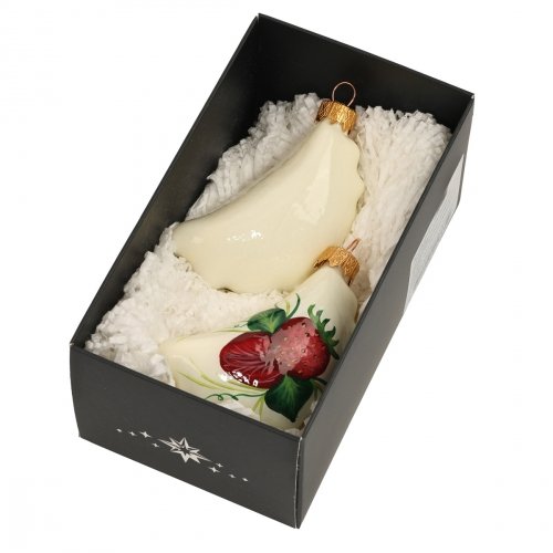 Елочная игрушка набор 2 шт Rizdviani Istorii Украинские истории Вареники з полуницею 8 см 4820001248654