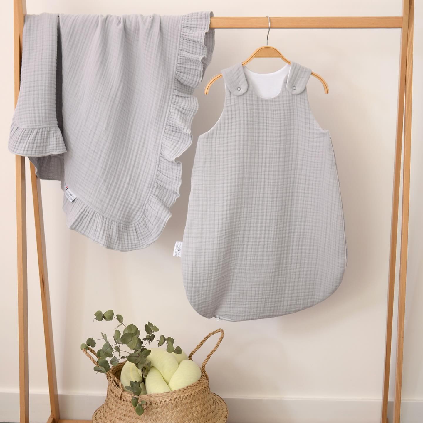 Детский спальный мешок Veres Муслин Серый 125.10.01