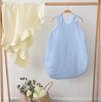 Детский спальный мешок Veres Муслин Голубой 125.10.02