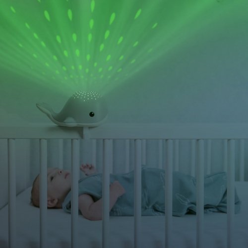 Музыкальный ночник проектор для новорожденных Zazu Кит Розовый ZA-WALLY-03