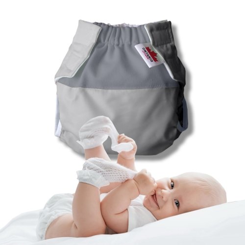 Подгузник многоразовый Ontario Baby Waterproof Серый 7,5-11,5 кг ART-0000248
