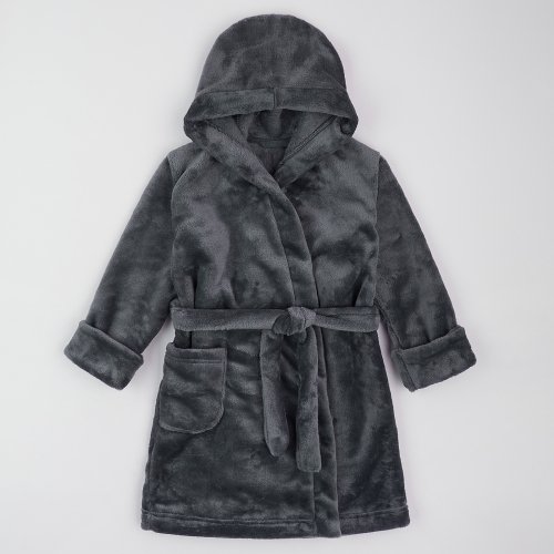 Махровый халат для детей ЛяЛя 5 - 17 лет Велсофт Графитовый 16МХ102_5-55