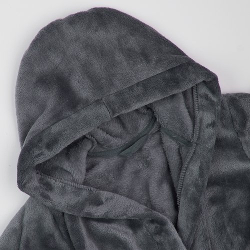 Махровый халат для детей ЛяЛя 5 - 17 лет Велсофт Графитовый 16МХ102_5-55