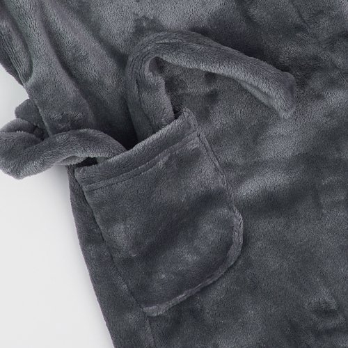 Махровый халат для детей ЛяЛя 5 - 17 лет Велсофт Графитовый 16МХ102_5-55