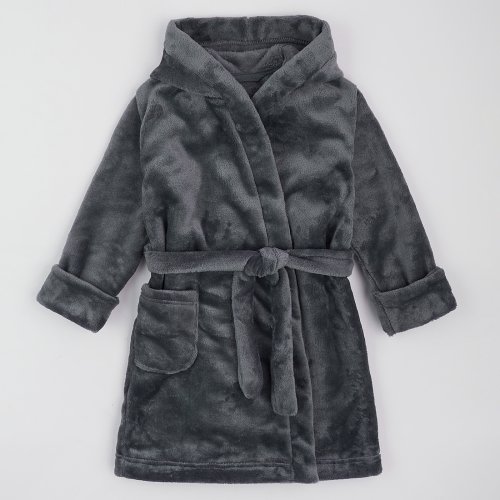 Махровый халат для детей ЛяЛя 5 - 17 лет Велсофт Графитовый 16МХ102_5-55
