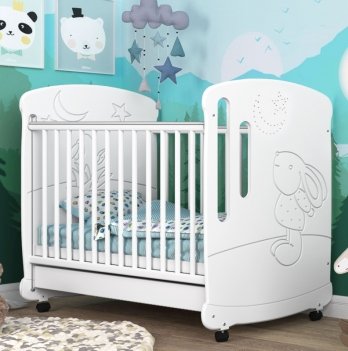 Детская кроватка СидиМ Зайка Baby Cot Zajka