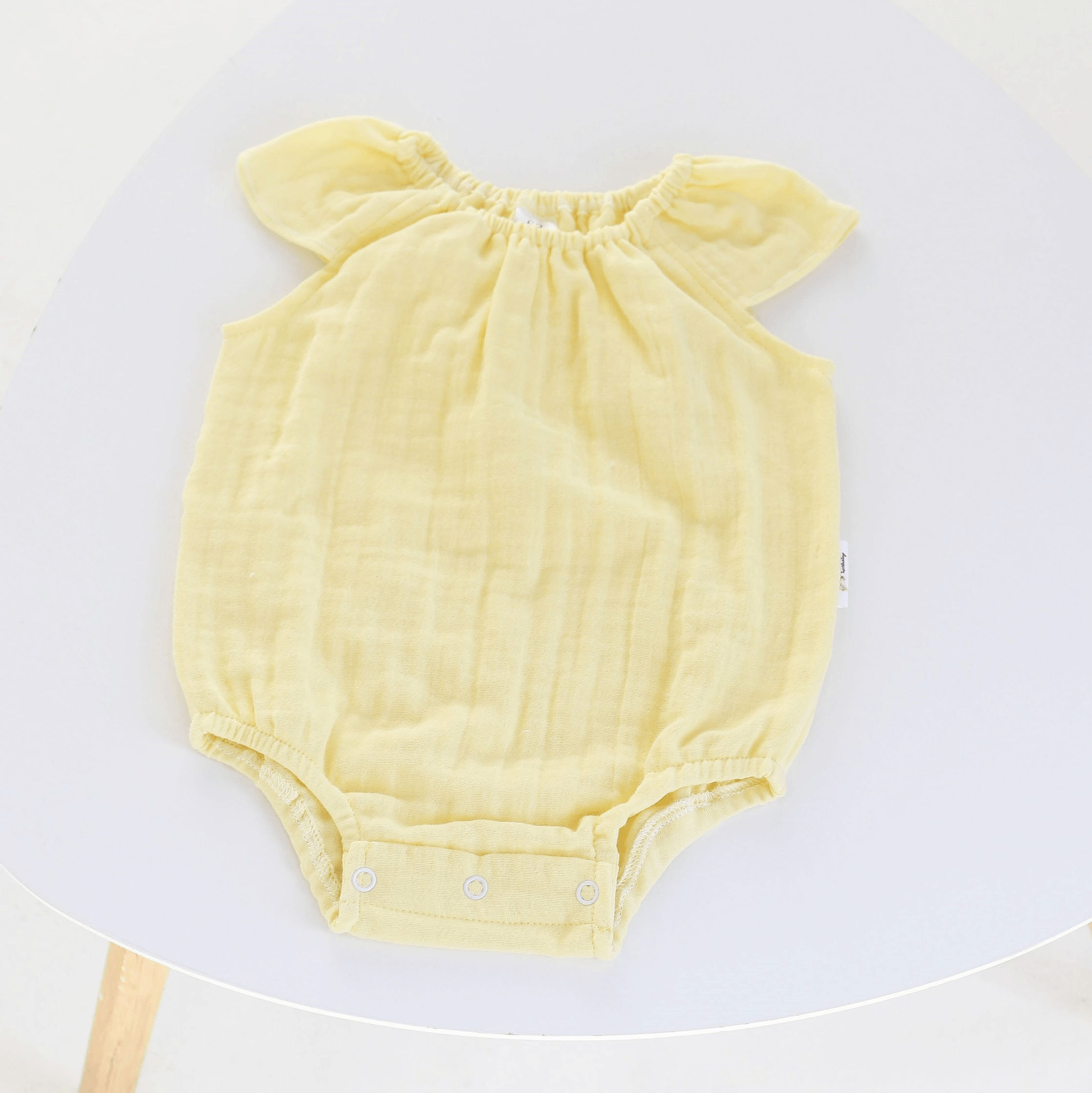 Бодик для новорожденных ELA Textile&Toys 0 - 24 мес Муслин Желтый BS001YL Бодик для новорожденных ELA Textile&Toys 0 - 24 мес Муслин Желтый BS001YL