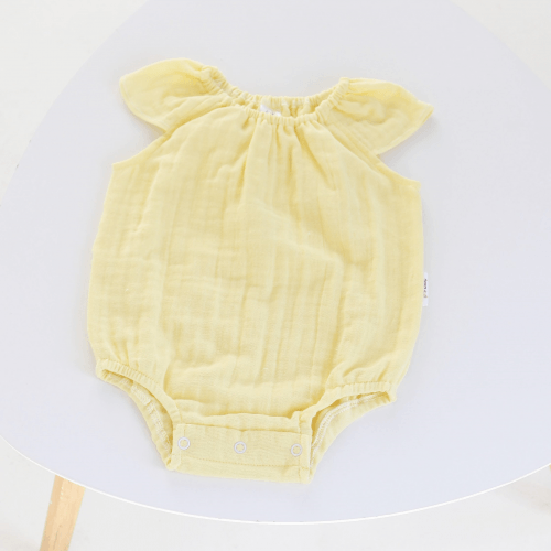 Бодик для новорожденных ELA Textile&Toys 0 - 24 мес Муслин Желтый BS001YL