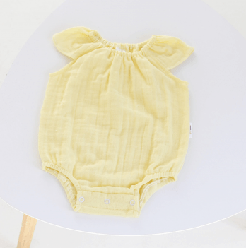 Бодик для новорожденных ELA Textile&Toys 0 - 24 мес Муслин Желтый BS001YL