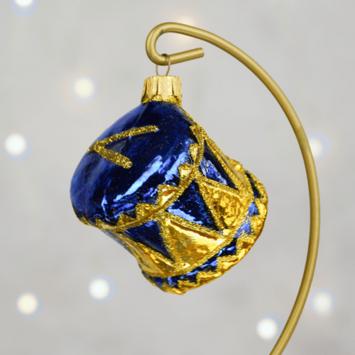 Елочная игрушка Santa Shop Барабан Синий 8 см 4820001180275