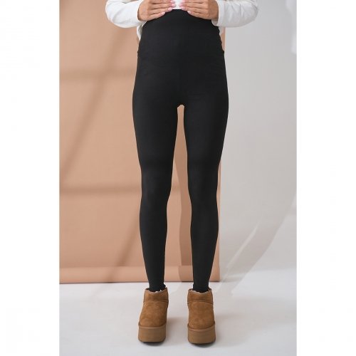 Термолосины для беременных с начесом Юла Мама Amber Черный SP-45.051