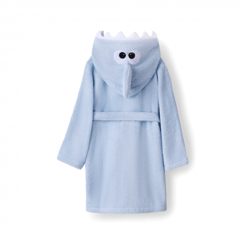 Махровый халат для детей Sasha Baby Shark 2 - 6 лет Махра Голубой 4406/2