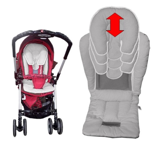 Матрасик в коляску и автокресло Ontario Baby Universal Elite Звезды розовые Черный ART-0000580-10