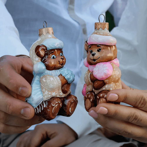 Елочная игрушка Rizdviani Istorii Папа-медведь 12,5 см 4820001154764