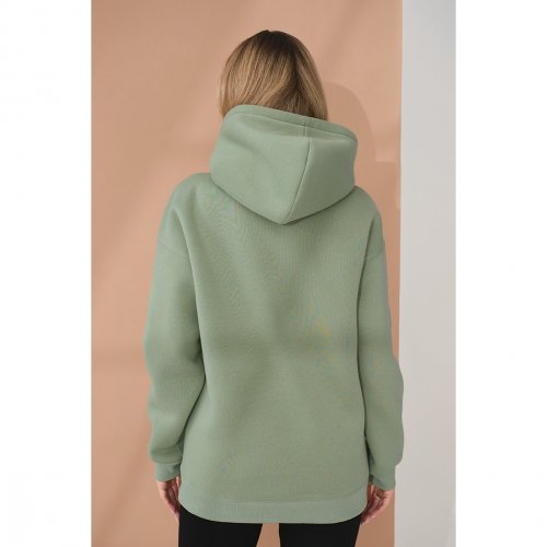 Худи для беременных и кормящих с начесом Юла Мама Angel Оливковый SW-45.021