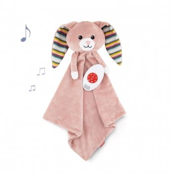 Музыкальная игрушка обнимашка для новорожденных Zazu Becky Зайка ZA-BECKY-01
