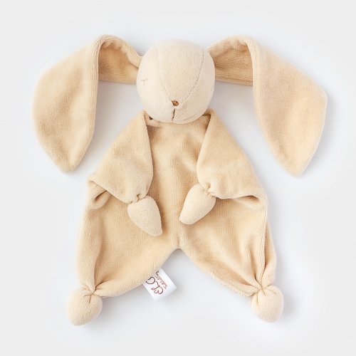 Набор для новорожденного ELA Textile&Toys Подуша и игрушка для сна Зайчик Бежевый KPS001BEIGE