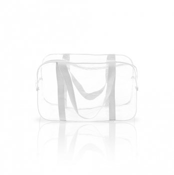 Прозрачная сумка в роддом M Сумочка 40х20х25 см Белый 2m1