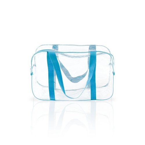 Прозрачная сумка в роддом M Сумочка 40х20х25 см Голубой 2m2
