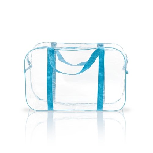 Прозрачная сумка в роддом L-new Сумочка 46х20х30 см Голубой 5e2