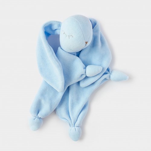 Набор для новорожденного ELA Textile&Toys Подуша и игрушка для сна Зайчик Голубой KPS001BLUE