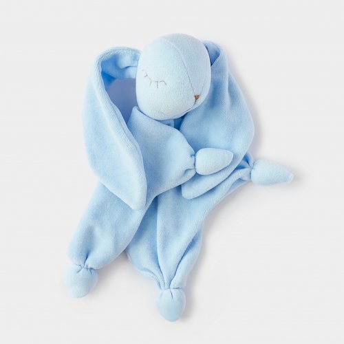 Набор комфортер игрушка для сна и прорезыватель ELA Textile&Toys Зайчик Голубой KT001BLUE