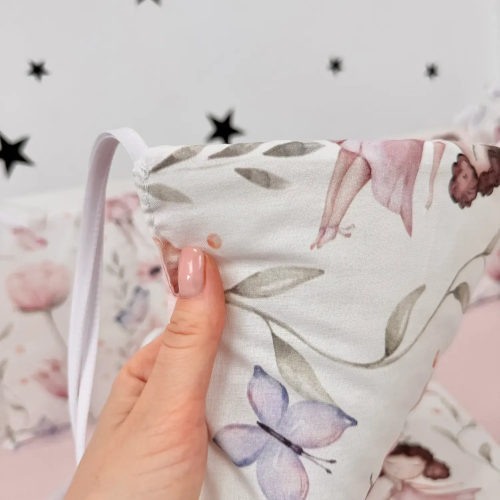 Бортики в кроватку Oh My Kids Феечки Ранфорс Розовый БЗ-096-Х