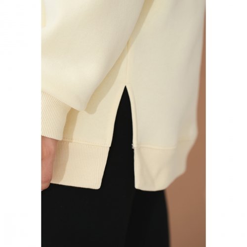 Свитшот для беременных и кормящих с начесом Юла Мама Harmony Светло-желтый TN-45.012