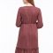 Платье-миди для беременных и кормящих Юла мама Monice DR-39.061 бордовый меланж