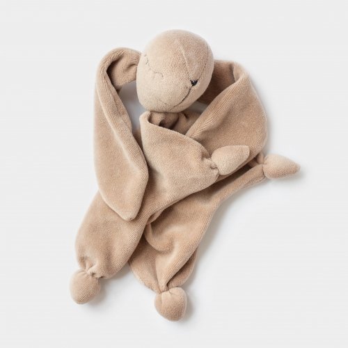 Набор для новорожденного ELA Textile&Toys Подуша и игрушка для сна Зайчик Коричневый KPS001BROWN