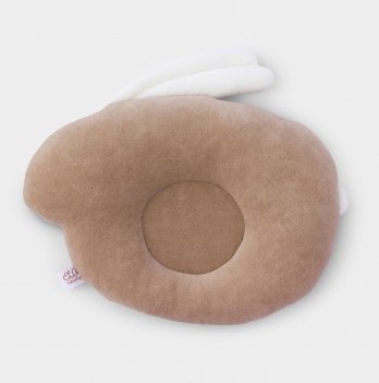Ортопедическая подушка для новорожденных ELA Textile&Toys Кролик Коричневый P001BROWN