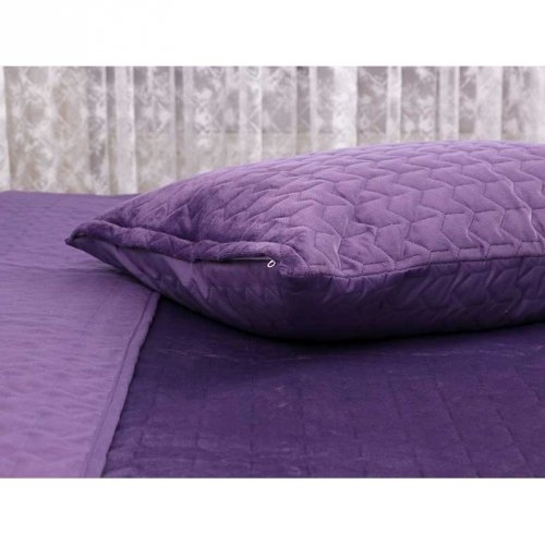 Чехол на подушку Руно стеганный 50х70 см Фиолетовый 382.55_Violet