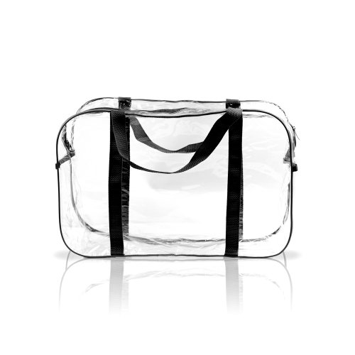 Прозрачная сумка в роддом L-new Сумочка 46х20х30 см Черный 5e10
