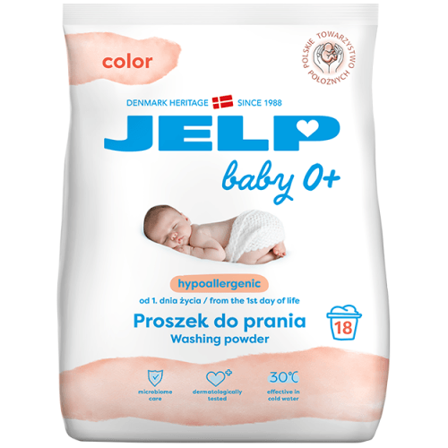 Гипоаллеренный стиральный порошок для цветных вещей JELP Baby 0+ 1,35 кг 18 стирок 98009