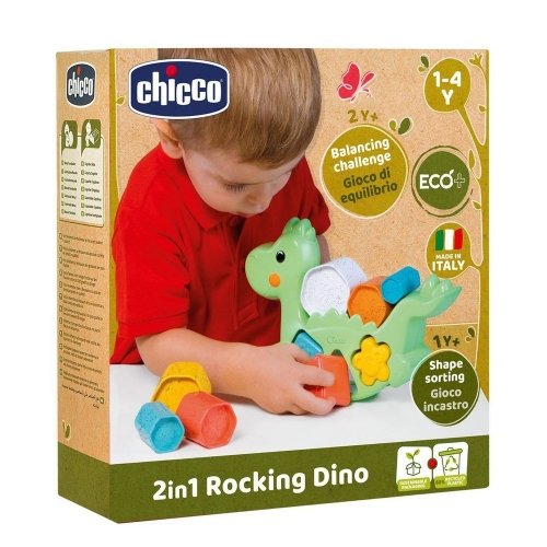 Развивающая игра сортер Chicco ECO+ Балансирующий динозавр 10499.10