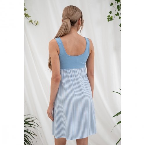 Платье для беременных и кормящих Юла Мама Marine Голубой DR-25.101