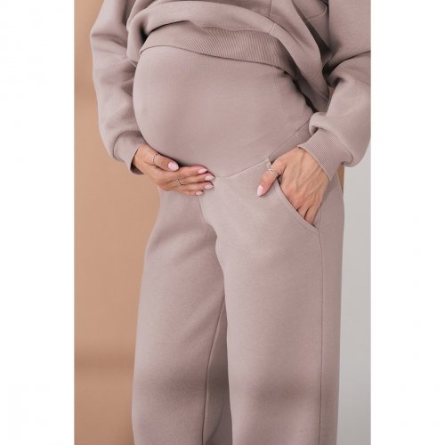 Костюм для беременных и кормящих с начесом Юла Мама Urban Бежевый ST-45.012