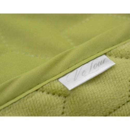 Покрывало на кровать Руно VeLour Green banana 220х240 см Зеленый 330.55_Green banana