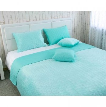 Покрывало на кровать Руно VeLour Tiffany 220х240 Мятный 330.55_Tiffany