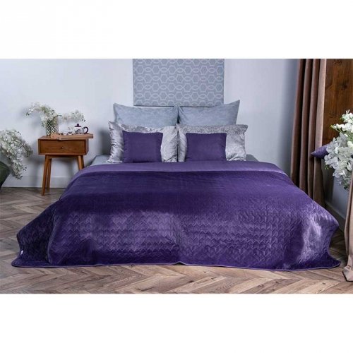 Покрывало на кровать Руно VeLour Violet 220х240 см Фиолетовый 330.55_Violet