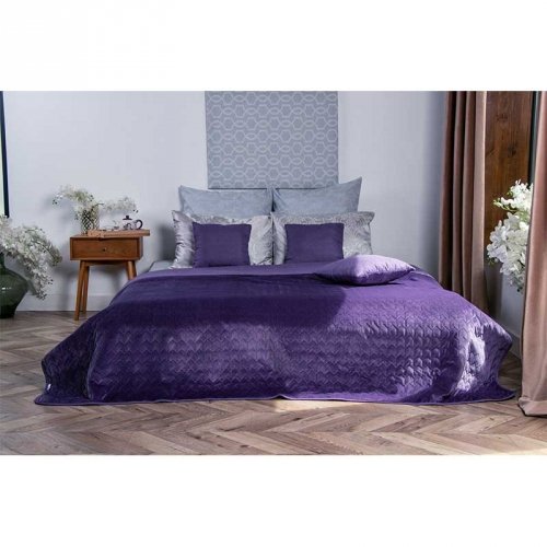 Покрывало на кровать Руно VeLour Violet 180х220 см Фиолетовый 340.55_Violet