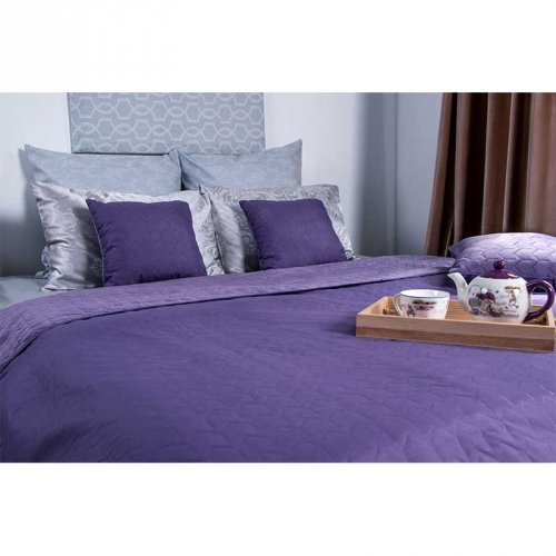 Покрывало на кровать Руно VeLour Violet 180х220 см Фиолетовый 340.55_Violet