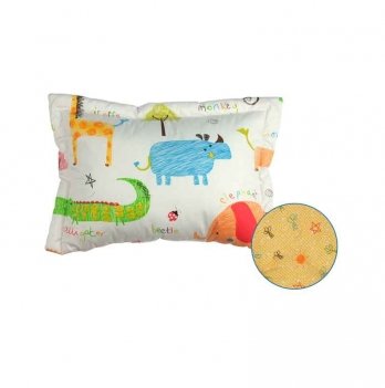 Детская подушка для сна Руно Jungle Белый/Оранжевый 40х60 см 309.137Jungle