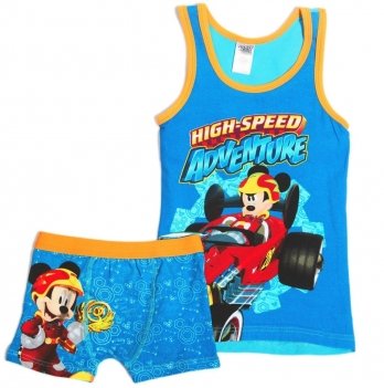 Пижама Disney Микки и веселые гонки (Mickey Roadster Racers), голубая