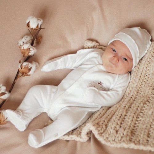 Человечек для новорожденных Minikin Органик молочный